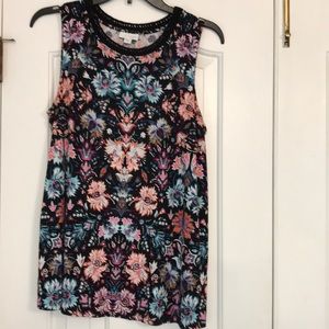 J. Jill floral print sleeveless top